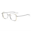 Luxury Pure Titanium Men's Glasses - Fashionable Double Gold-Line Frame Eyewear