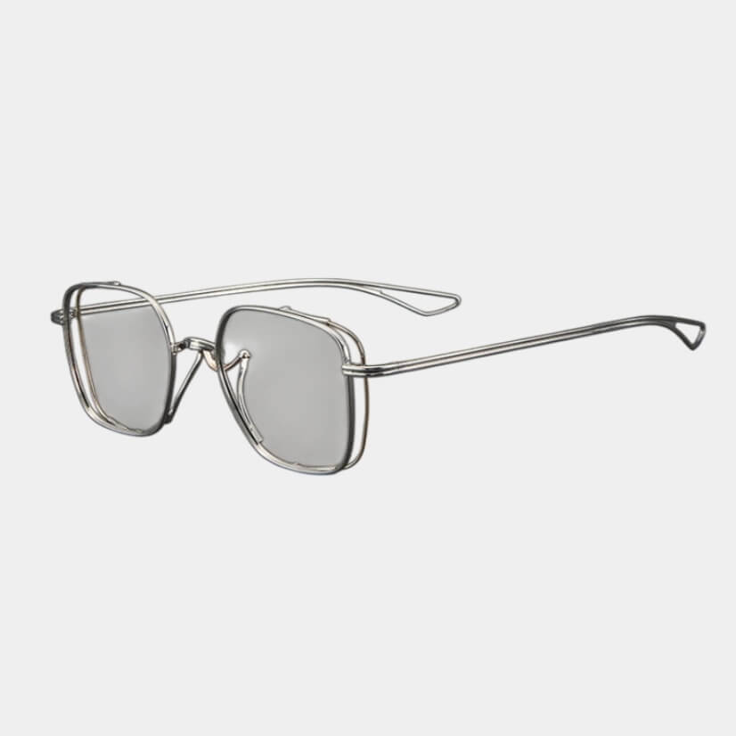 Luxury Pure Titanium Men's Glasses - Fashionable Double Gold-Line Frame Eyewear