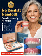 Medical-Grade Silicone Teeth Veneers - Thermoplastic Removable Cosmetic Dental Cover Set