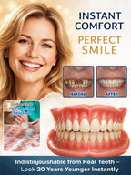 Medical-Grade Silicone Teeth Veneers - Thermoplastic Removable Cosmetic Dental Cover Set