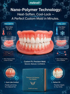 Medical-Grade Silicone Teeth Veneers - Thermoplastic Removable Cosmetic Dental Cover Set