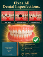 Medical-Grade Silicone Teeth Veneers - Thermoplastic Removable Cosmetic Dental Cover Set