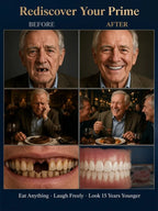 Medical-Grade Silicone Teeth Veneers - Thermoplastic Removable Cosmetic Dental Cover Set