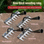 Multi-Functional Manganese Steel Weed Rake - All-in-One Garden Weeding Tool