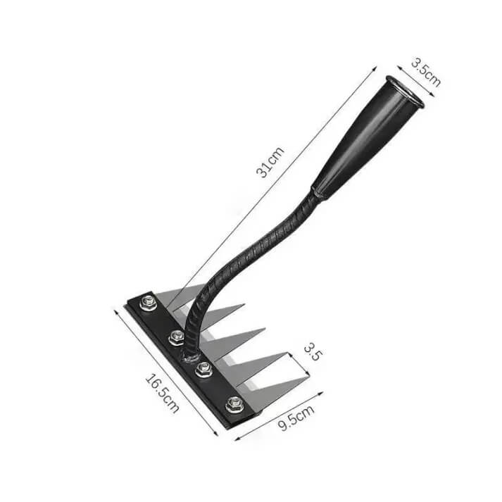Multi-Functional Manganese Steel Weed Rake - All-in-One Garden Weeding Tool