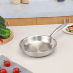Multifunctional Stainless Steel Frying Pan - Durable Non-Stick Cooking Cookware