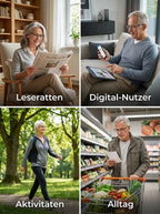 Munich Optics Autofocus Reading Glasses - Smart Adjustable Vision Eyewear (0–1000°)