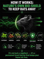 Natural Rat Repellent Sachets - Plant-Based 48-Hour Rodent Control