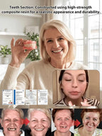 Naturally Fitted Full-Cover Cosmetic Dentures - Comfortable Natural-Looking False Teeth