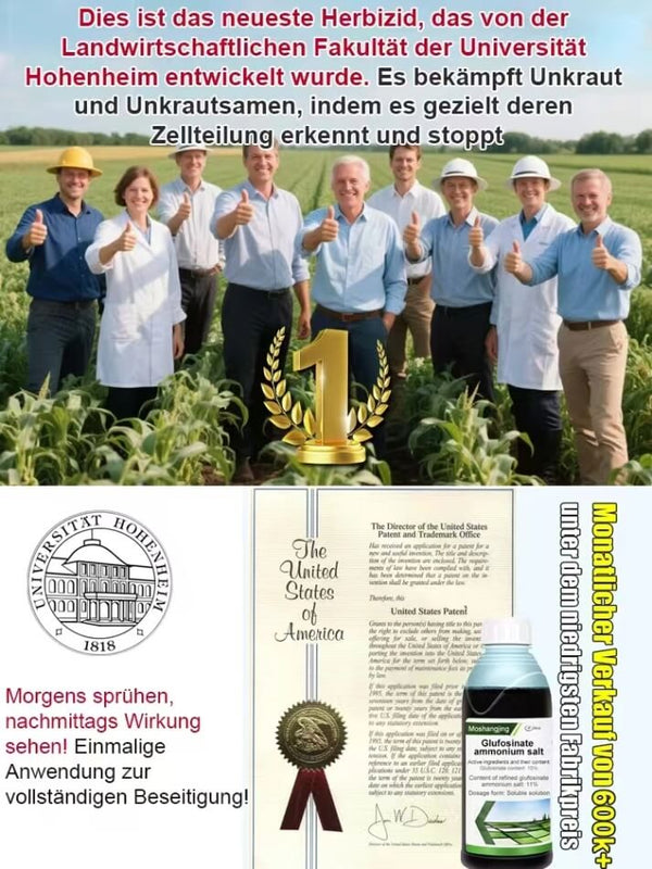 Organic Weed Killer - Glyphosate-Free Long-Lasting Weed Protection Formula