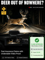 Panoramic Dash Cam - Wide-Angle Driving Safety Camera