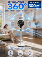 Pedestal Fan – Ultra-Quiet Air Circulation