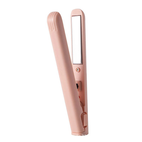 Portable 2-in-1 Hair Straightener & Curling Iron - Compact Styling Tool for Anywhere Use