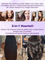 Portable 2-in-1 Hair Straightener & Curling Iron - Compact Styling Tool for Anywhere Use