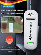 Portable 4G WiFi Modem - High-Speed Travel Internet Hotspot Device