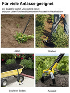 Portable Soil Loosening Tool - Handheld Weed Removal & Garden Cultivator Device