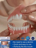 Premium Full Dentures - Comfortable Complete Tooth Replacement Set