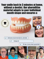 Premium Full Dentures - Comfortable Complete Tooth Replacement Set