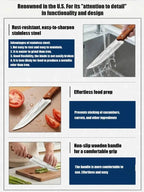 Professional Butcher Knives - Ultra-Smooth Rust-Proof Cutting Knives