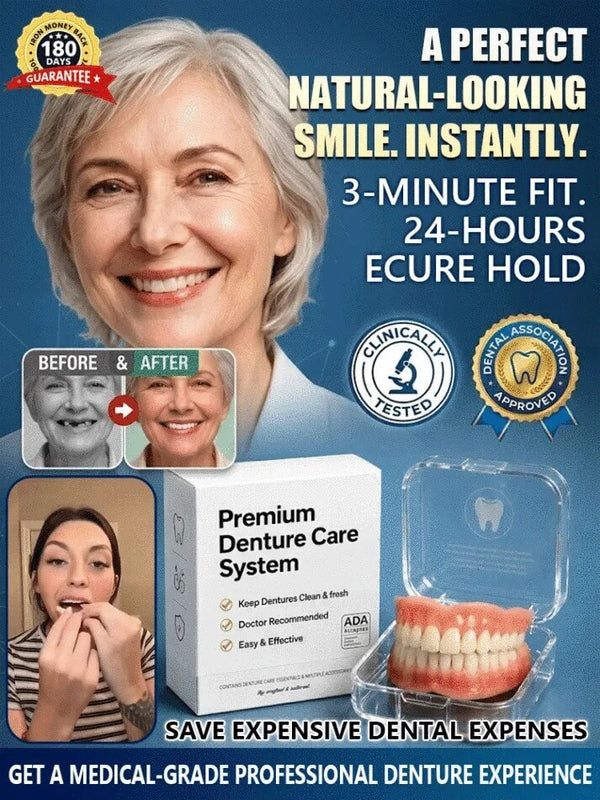 Professional Denture Kit - Restore a Natural Smile & Save on Clinic Costs