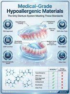 Professional Denture Set - Medical-Grade Full Tooth Replacement Solution