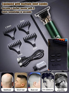 Professional Electric Hairdressing Kit - Rechargeable All-in-One Haircut & Shaving Set