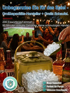 Professional Ice Cube Machine - Fast 2-Minute Ice Maker for Parties & Football Nights