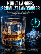 Professional Ice Cube Machine - Fast 2-Minute Ice Maker for Parties & Football Nights