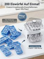 Professional Ice Cube Machine - Fast 2-Minute Ice Maker for Parties & Football Nights