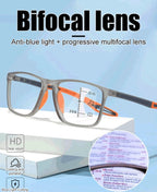 Progressive Multi-Focal Blue Light Glasses - German Innovation Smart Focus Reading Eyewear (100–1000°)