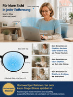 Progressive Reading Glasses – Self-Tinting Titanium