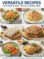Ready-to-Eat King Crab Leg Meat - Wild-Caught High-Protein Russian Seafood Snack