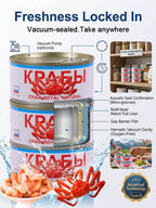 Ready-to-Eat King Crab Leg Meat - Wild-Caught High-Protein Russian Seafood Snack