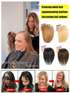Realistic Hair Wig - Instant Gray Coverage & Volume Boost Hairpiece