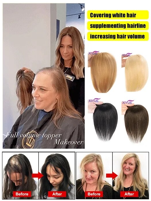 Realistic Hair Wig - Instant Gray Coverage & Volume Boost Hairpiece