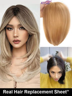 Realistic Hair Wig - Instant Gray Coverage & Volume Boost Hairpiece