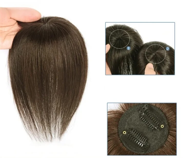 Realistic Hair Wig - Instant Gray Coverage & Volume Boost Hairpiece