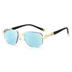 Rimless Diamond-Cut Reading Glasses - Lightweight Elegant Vision Eyewear