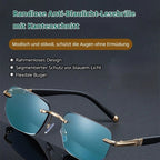 Rimless Diamond-Cut Reading Glasses - Lightweight Elegant Vision Eyewear