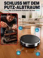 Robot Vacuum Cleaner – Ultra-Flat Auto-Charging Design