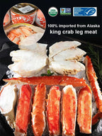 Russian King Crab Leg Meat - Ready-to-Eat Wild-Caught High-Protein Seafood Snack