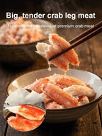Russian King Crab Leg Meat - Ready-to-Eat Wild-Caught High-Protein Seafood Snack