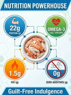 Russian King Crab Leg Meat - Ready-to-Eat Wild-Caught High-Protein Seafood Snack
