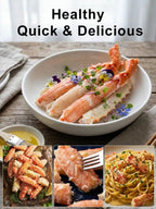 Russian King Crab Leg Meat - Ready-to-Eat Wild-Caught High-Protein Seafood Snack