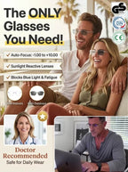 Smart 3-in-1 Glasses - All-in-One Near, Far & Sun Protection Eyewear