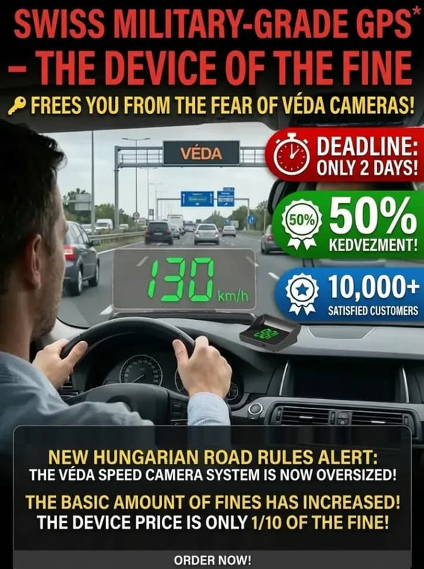 Smart Car HUD Display - Night Vision, GPS Speed Detection & Lane-Level Navigation
