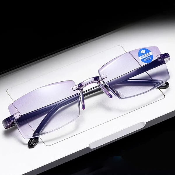 Smart Futuristic Technology Radiation Resistant Reading Glasses】100-700 Degree Automatic Adjustment！