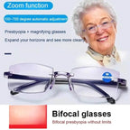 Smart Futuristic Technology Radiation Resistant Reading Glasses】100-700 Degree Automatic Adjustment！