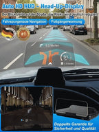 Smart HUD GPS Display - Plug-and-Play Driving Assistant with Lifetime Speed Camera Updates
