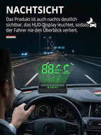 Smart HUD GPS Display - Plug-and-Play Driving Assistant with Lifetime Speed Camera Updates